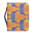 Yellow Mandala Elephant Pattern Print Leather Bible Cover