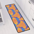 Yellow Mandala Elephant Pattern Print Long Kitchen Mat