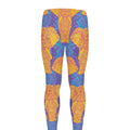 Yellow Mandala Elephant Pattern Print Men's Leggings