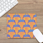 Yellow Mandala Elephant Pattern Print Mouse Pad
