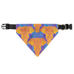Yellow Mandala Elephant Pattern Print Over The Collar Dog Bandana