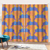 Yellow Mandala Elephant Pattern Print Pencil Pleat Curtains