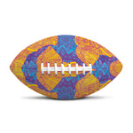 Yellow Mandala Elephant Pattern Print Rugby Ball