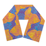 Yellow Mandala Elephant Pattern Print Scarf