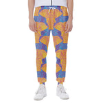 Yellow Mandala Elephant Pattern Print Scuba Joggers