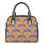 Yellow Mandala Elephant Pattern Print Shoulder Handbag