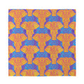 Yellow Mandala Elephant Pattern Print Silk Bandana