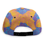 Yellow Mandala Elephant Pattern Print Snapback Cap
