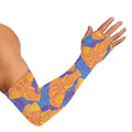 Yellow Mandala Elephant Pattern Print Sun Protection Arm Sleeves
