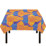 Yellow Mandala Elephant Pattern Print Tablecloth