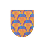 Yellow Mandala Elephant Pattern Print Toilet Lid Cover