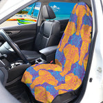 Yellow Mandala Elephant Pattern Print Waterproof Car Seat Cover