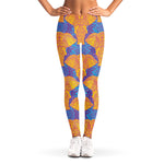 Yellow Mandala Elephant Pattern Print Women's Leggings