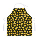 Yellow Mango Fruit Pattern Print Adjustable Apron