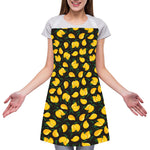 Yellow Mango Fruit Pattern Print Adjustable Apron