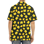 Yellow Mango Fruit Pattern Print Aloha Shirt
