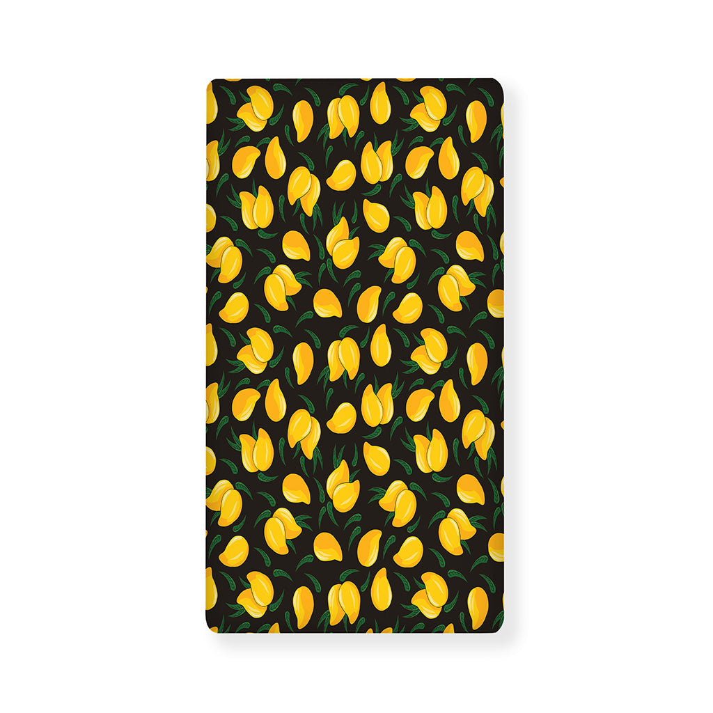 Yellow Mango Fruit Pattern Print Baby Crib Sheet