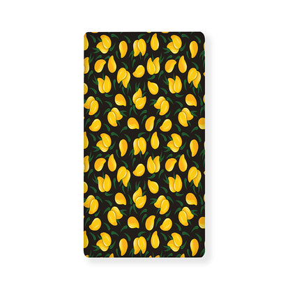 Yellow Mango Fruit Pattern Print Baby Crib Sheet