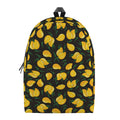 Yellow Mango Fruit Pattern Print School Backpack