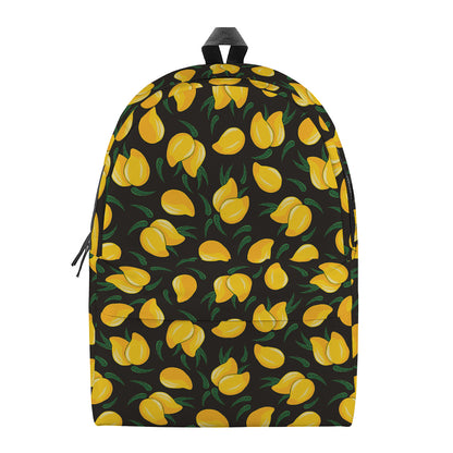 Yellow Mango Fruit Pattern Print Backpack