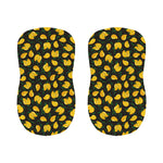 Yellow Mango Fruit Pattern Print Bar Stool Covers