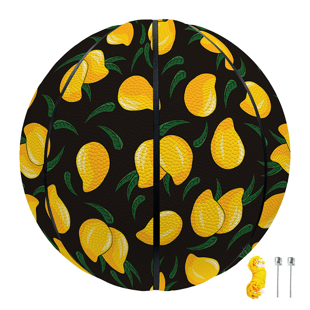 Yellow Mango Fruit Pattern Print Basketball