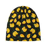 Yellow Mango Fruit Pattern Print Beanie