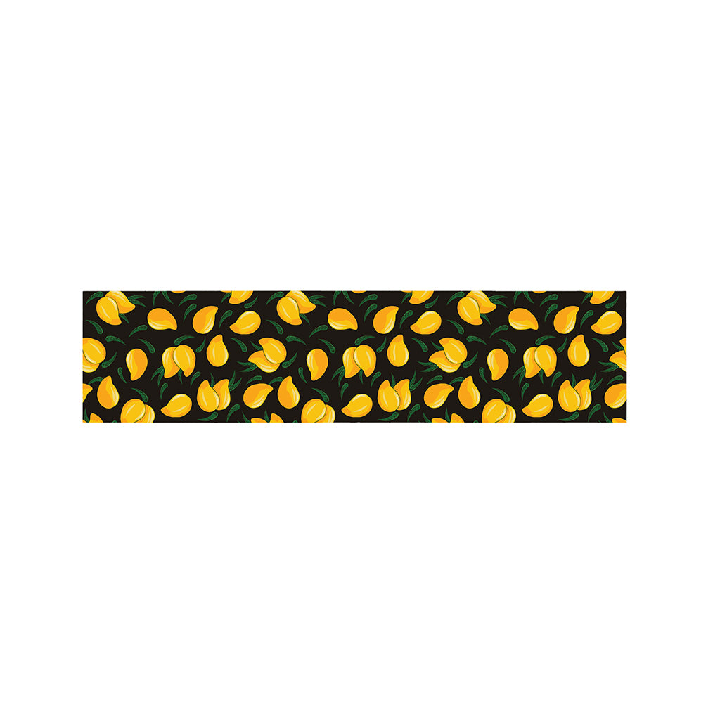 Yellow Mango Fruit Pattern Print Bed Runner