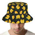 Yellow Mango Fruit Pattern Print Bucket Hat