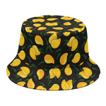 Yellow Mango Fruit Pattern Print Bucket Hat