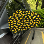 Yellow Mango Fruit Pattern Print Car Side Mirror Covers