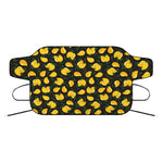 Yellow Mango Fruit Pattern Print Car Windshield Snow Cover