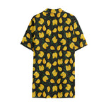 Yellow Mango Fruit Pattern Print Cotton Hawaiian Shirt
