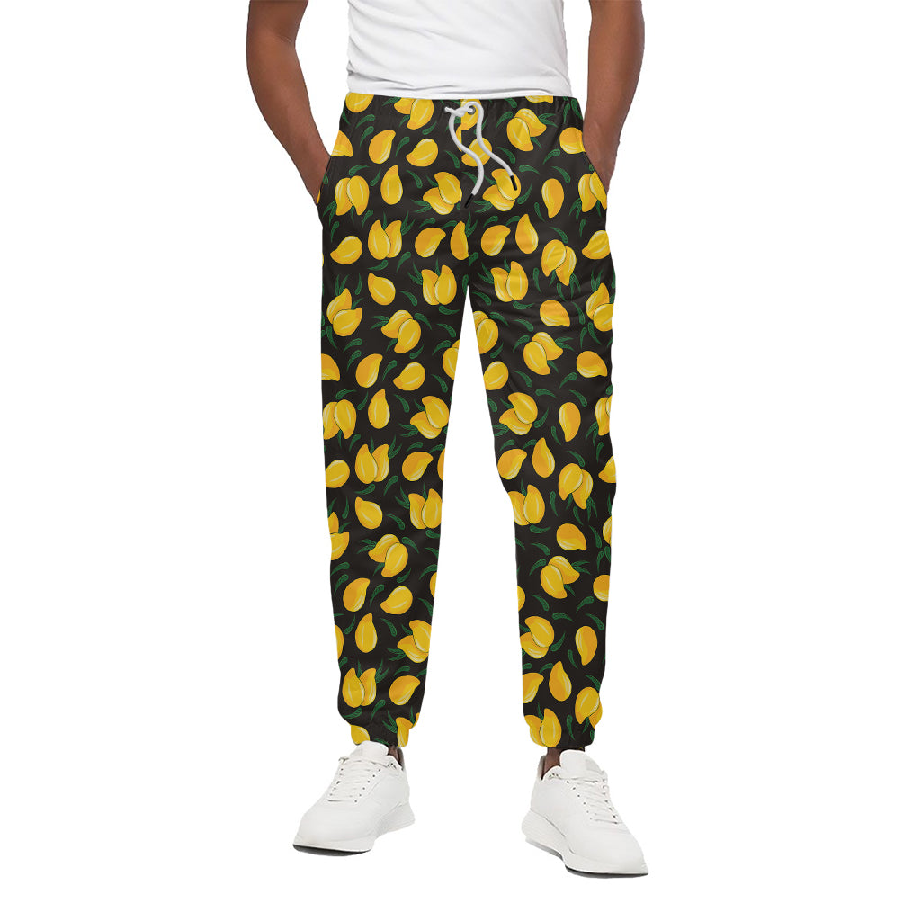 Yellow Mango Fruit Pattern Print Cotton Pants