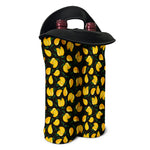 Yellow Mango Fruit Pattern Print Double Neoprene Wine Tote