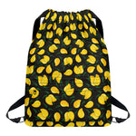 Yellow Mango Fruit Pattern Print Drawstring Backpack