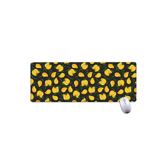 Yellow Mango Fruit Pattern Print Extended Mouse Pad