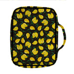 Yellow Mango Fruit Pattern Print Front Pocket Bible Bag