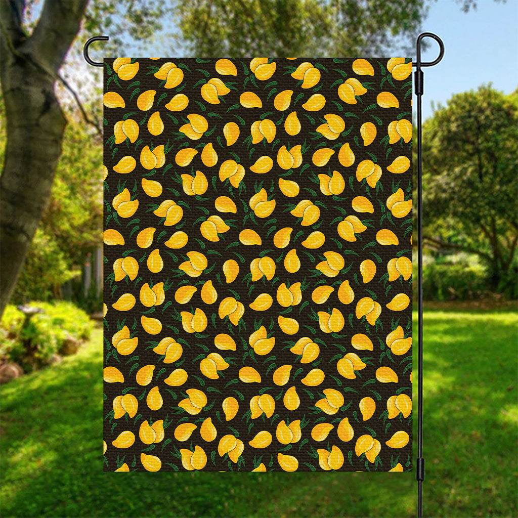 Yellow Mango Fruit Pattern Print Garden Flag
