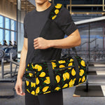 Yellow Mango Fruit Pattern Print Gym Bag