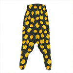 Yellow Mango Fruit Pattern Print Hammer Pants