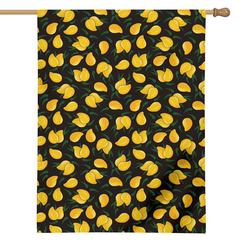 Yellow Mango Fruit Pattern Print House Flag