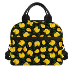 Yellow Mango Fruit Pattern Print Insulated Lunch Bag