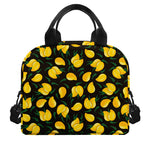 Yellow Mango Fruit Pattern Print Insulated Lunch Bag