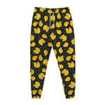 Yellow Mango Fruit Pattern Print Jogger Pants