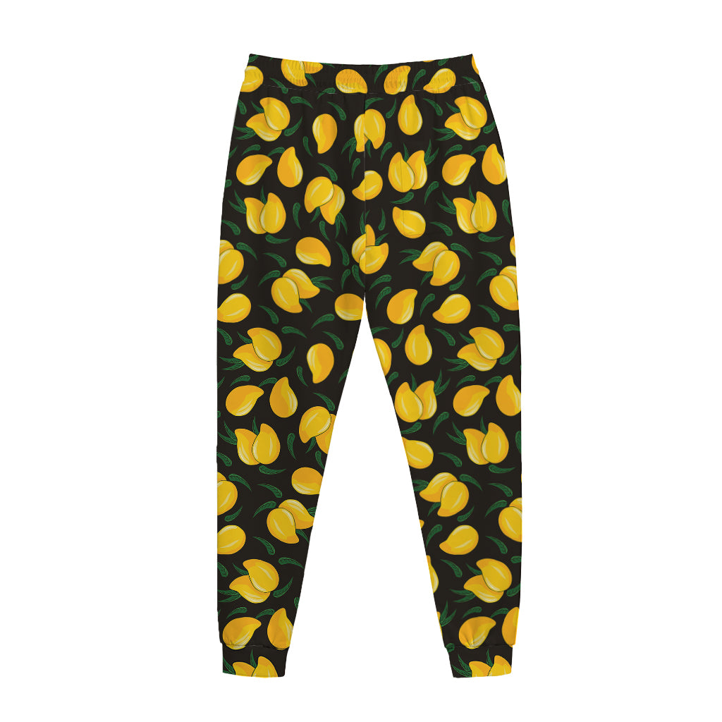 Yellow Mango Fruit Pattern Print Jogger Pants