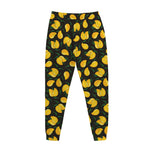 Yellow Mango Fruit Pattern Print Jogger Pants