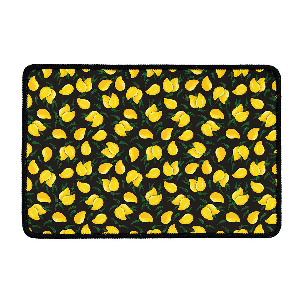 Yellow Mango Fruit Pattern Print Kitchen Mat