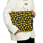 Yellow Mango Fruit Pattern Print Laptop Sleeve