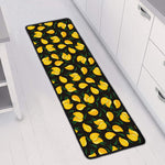 Yellow Mango Fruit Pattern Print Long Kitchen Mat